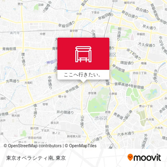 東京オペラシティ南地図