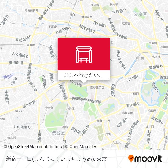 新宿一丁目(しんじゅくいっちょうめ)地図