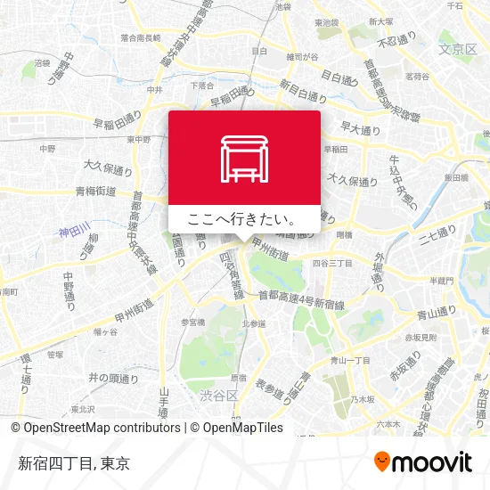 新宿四丁目地図