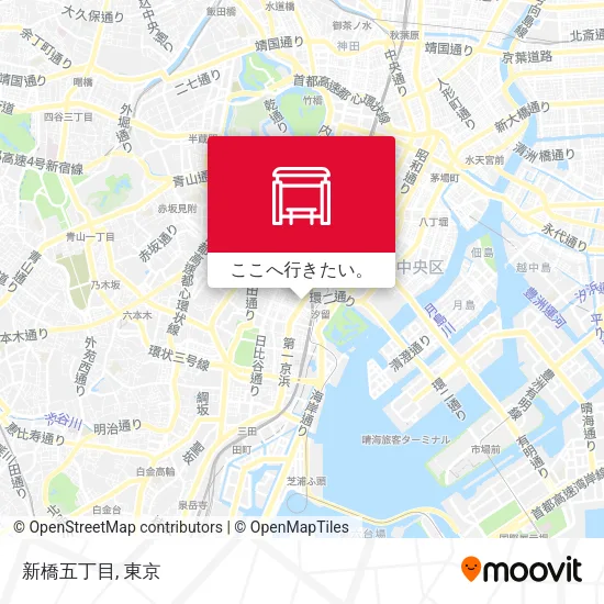 新橋五丁目地図