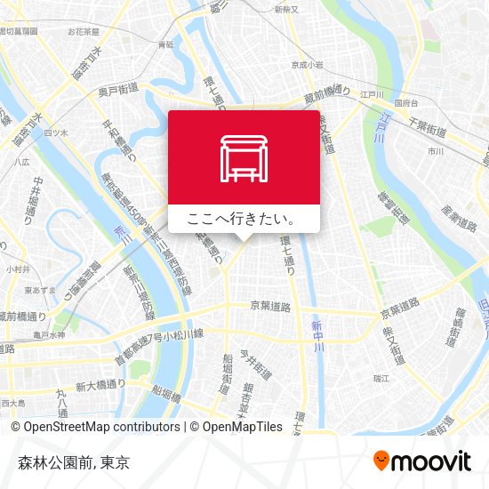 森林公園前地図