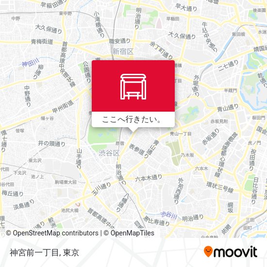 神宮前一丁目地図
