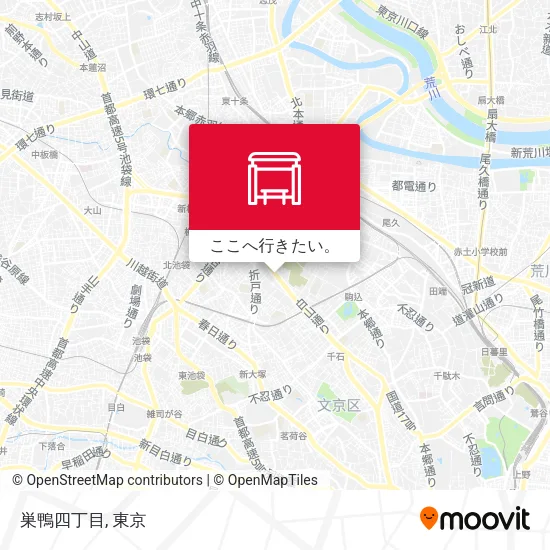 巣鴨四丁目地図
