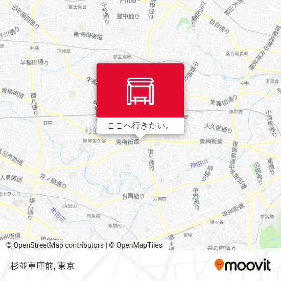 杉並車庫前地図