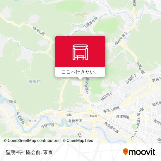 聖明福祉協会前地図