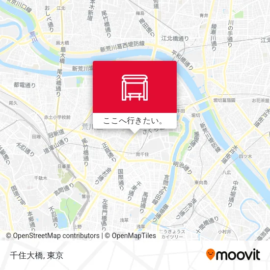 千住大橋地図