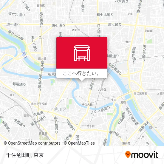 千住竜田町地図