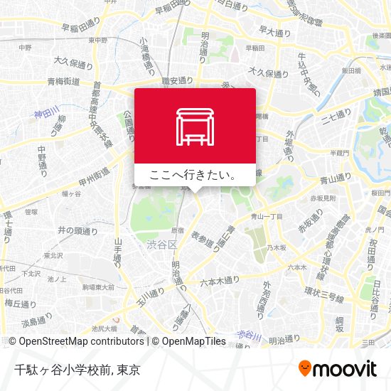 千駄ヶ谷小学校前地図