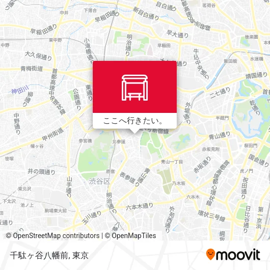 千駄ヶ谷八幡前地図