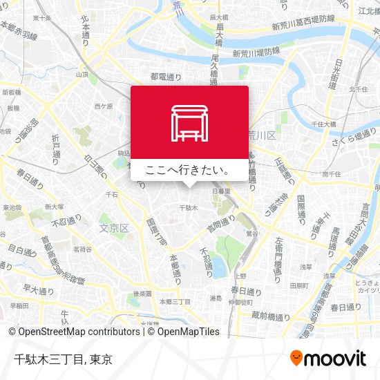 千駄木三丁目地図