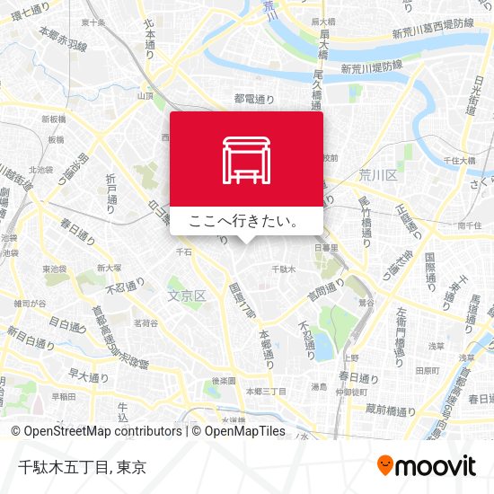千駄木五丁目地図