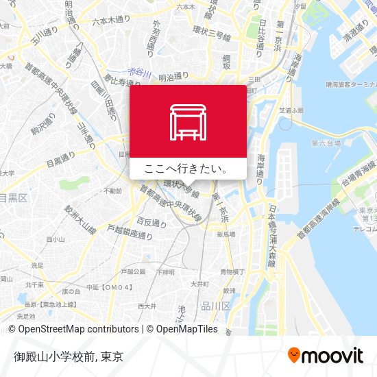 御殿山小学校前地図