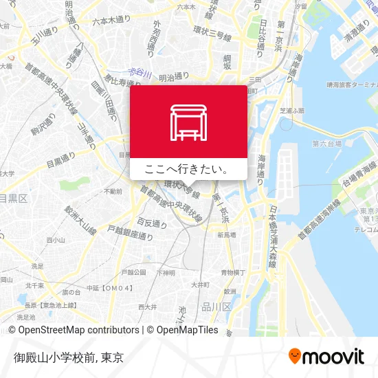 御殿山小学校前地図