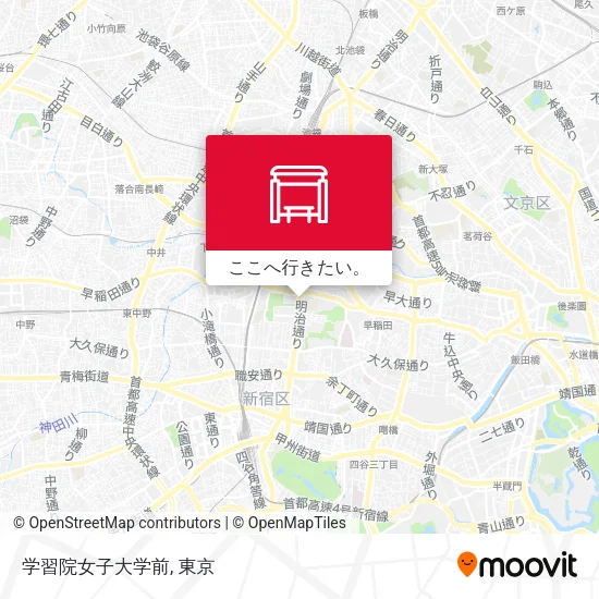 学習院女子大学前地図