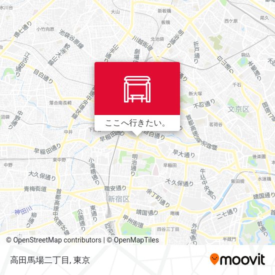 高田馬場二丁目地図