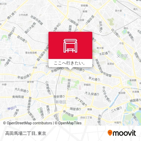 高田馬場二丁目地図