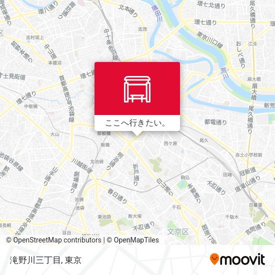 滝野川三丁目地図