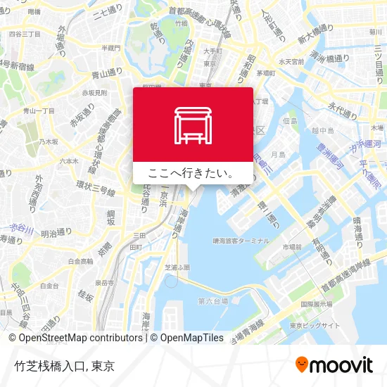 竹芝桟橋入口地図
