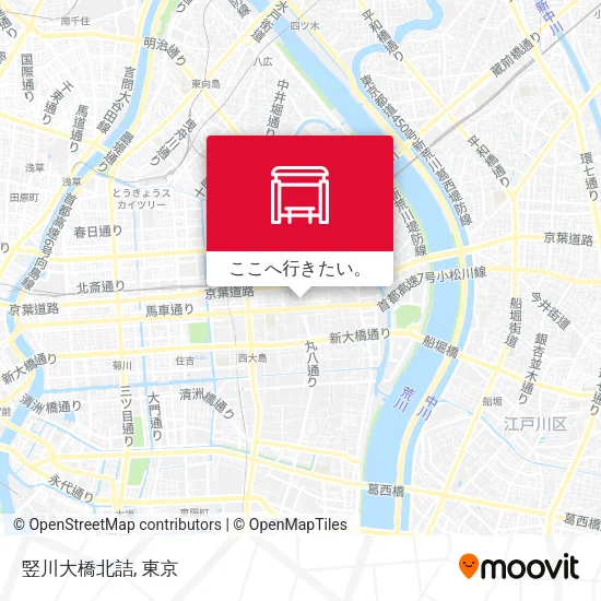 竪川大橋北詰地図