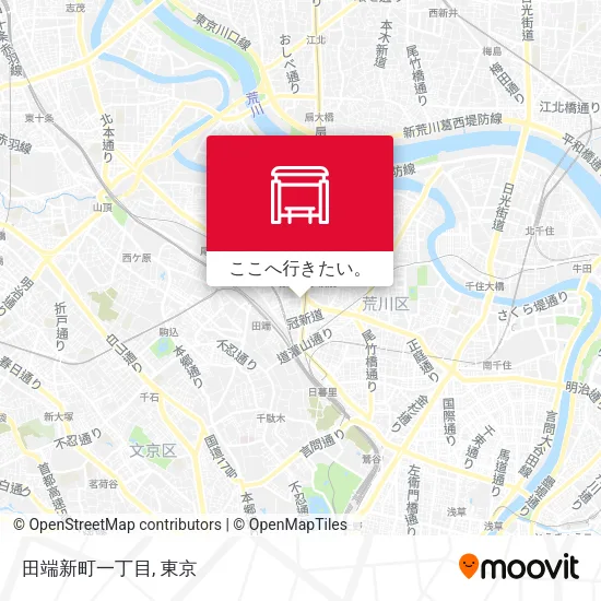 田端新町一丁目地図
