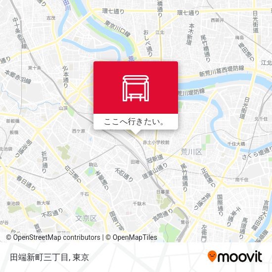 田端新町三丁目地図