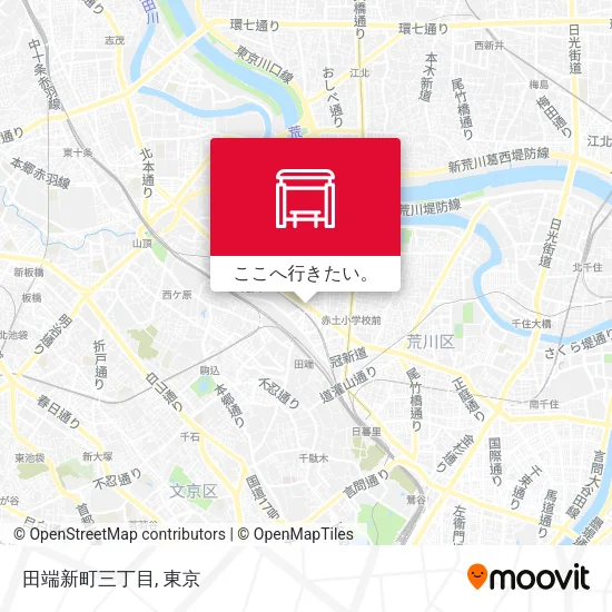田端新町三丁目地図