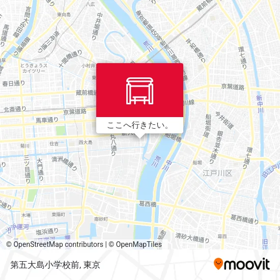 第五大島小学校前地図