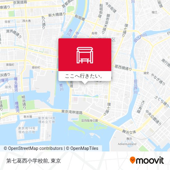第七葛西小学校前地図