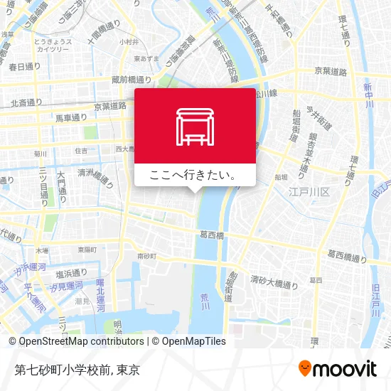 第七砂町小学校前地図