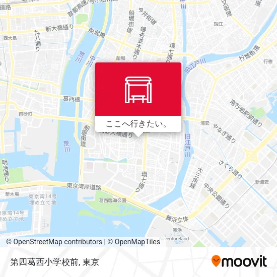 第四葛西小学校前地図