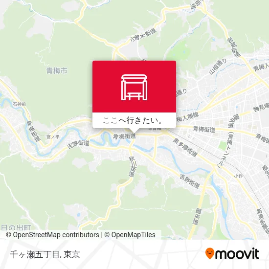 千ヶ瀬五丁目地図