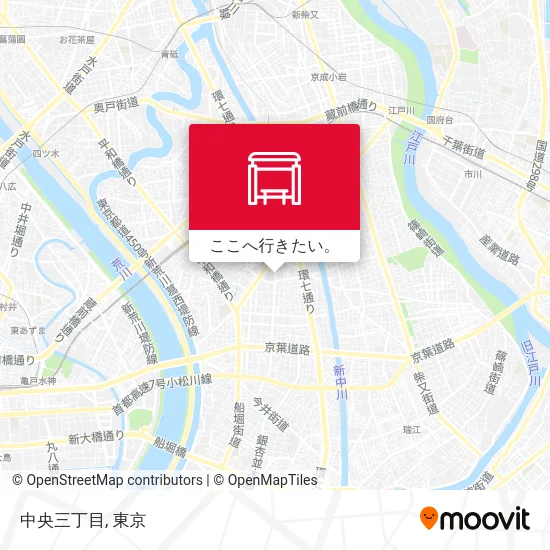 中央三丁目地図