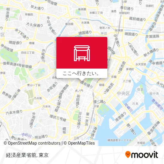 経済産業省前地図