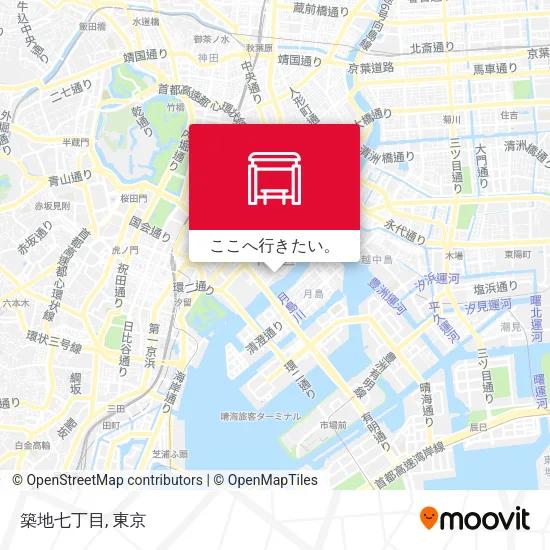 築地七丁目地図