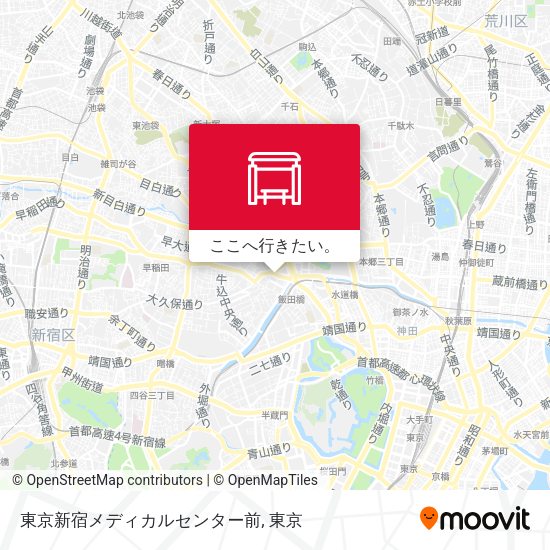 東京新宿メディカルセンター前地図