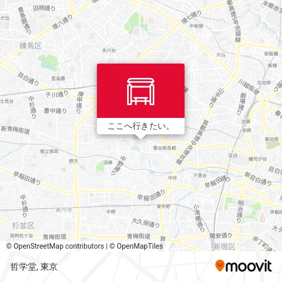 哲学堂地図