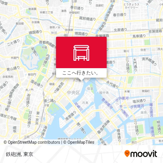鉄砲洲地図