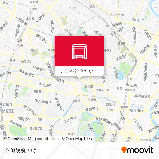 伝通院前地図