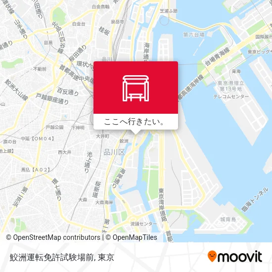 鮫洲運転免許試験場前地図
