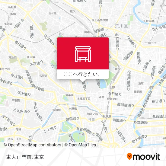 東大正門前地図