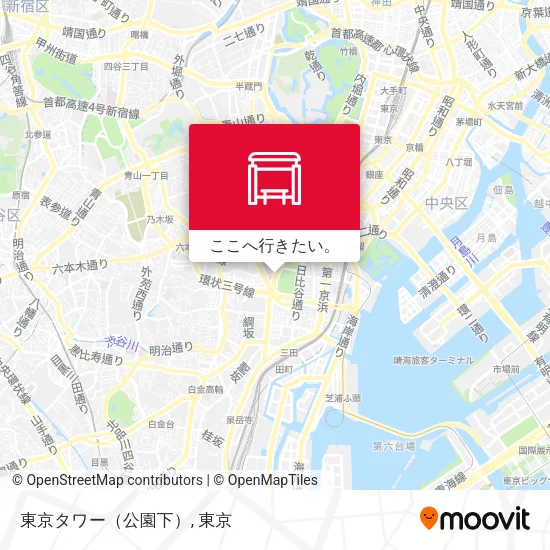 東京タワー（公園下）地図