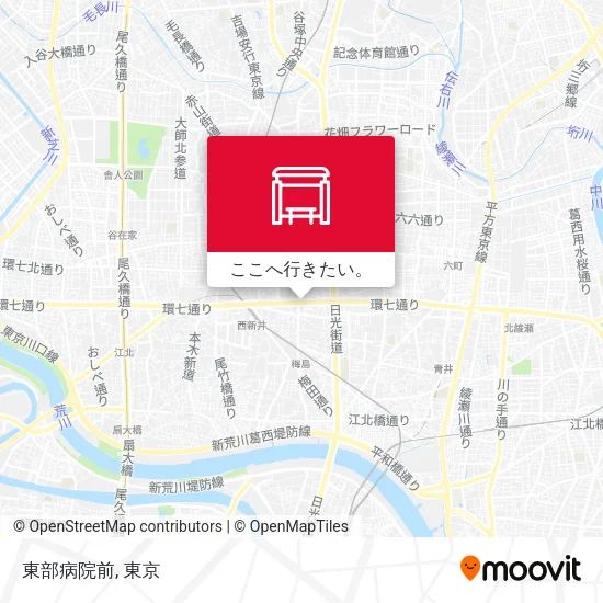 東部病院前地図