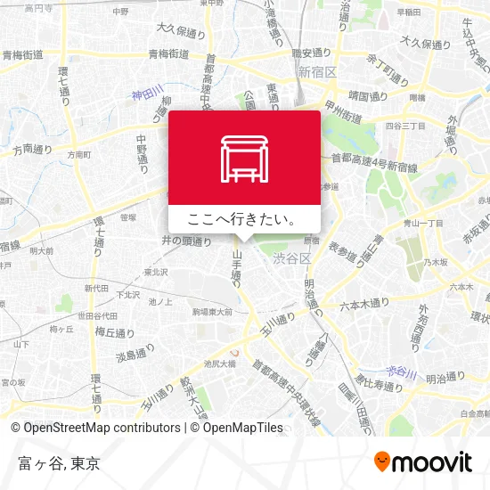 富ヶ谷地図