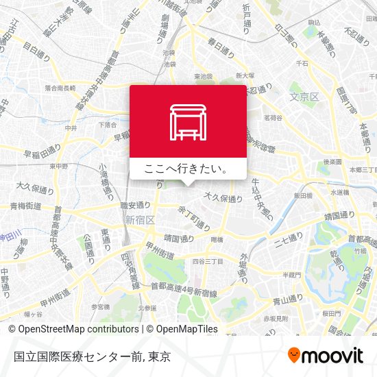 国立国際医療センター前地図