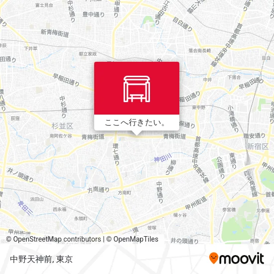 中野天神前地図