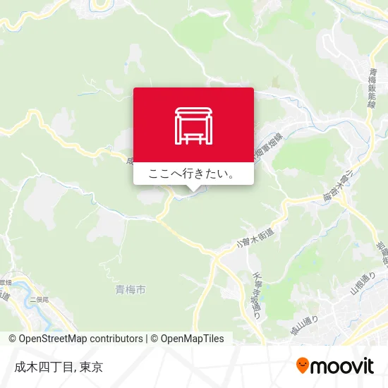 成木四丁目地図