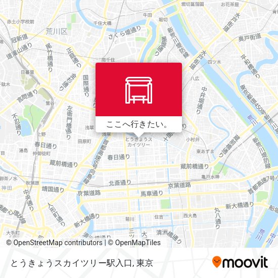 とうきょうスカイツリー駅入口地図