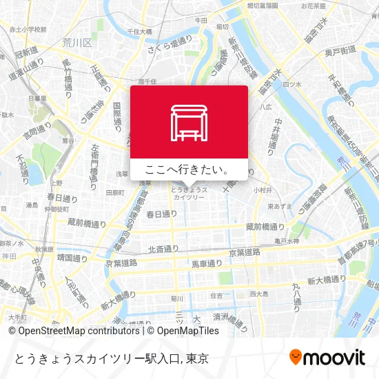 とうきょうスカイツリー駅入口地図