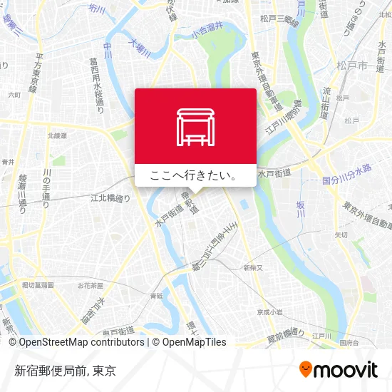 新宿郵便局前地図
