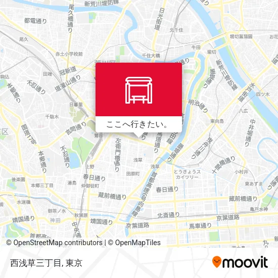 西浅草三丁目地図
